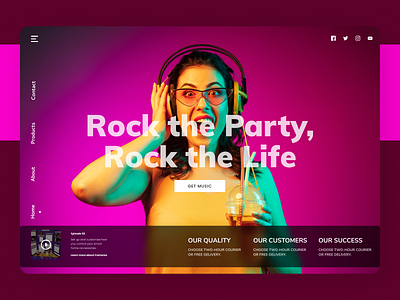 Party Manager design designs movies new online trend ui ux web website