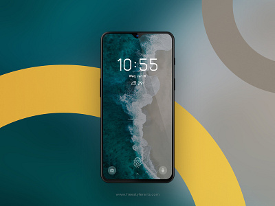 #24 Mobile Lock Screen creative design minimal mobile interface ui