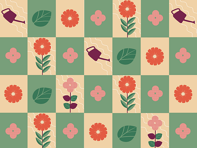 Gardening design illustration pattern