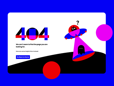 A Sample UI for 404 error page