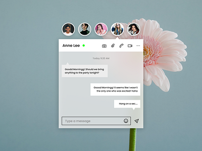 A Sample UI For A Direct Messaging
