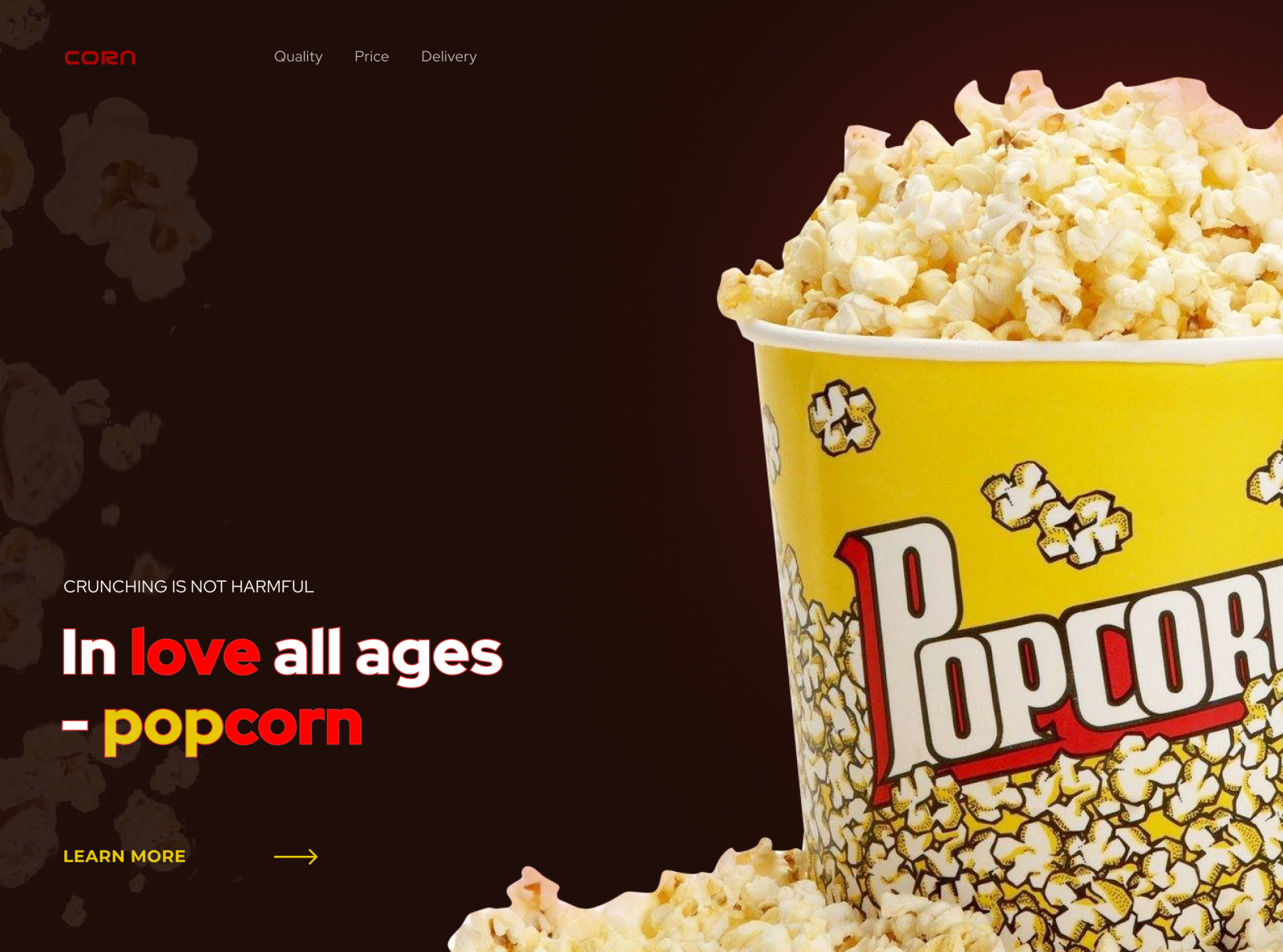 Shot popcorn by EKATERINA POZDNYAKOVA on Dribbble