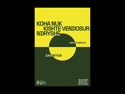 Poster "Koha nuk kishte vendosur ndryshe" Shkodër/ Albania graphic graphic design poster