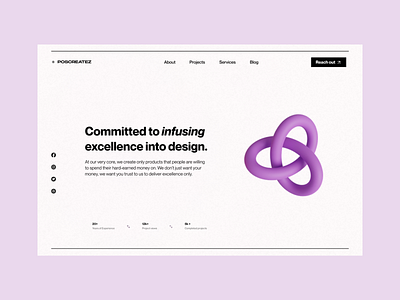 Design Agency homepage