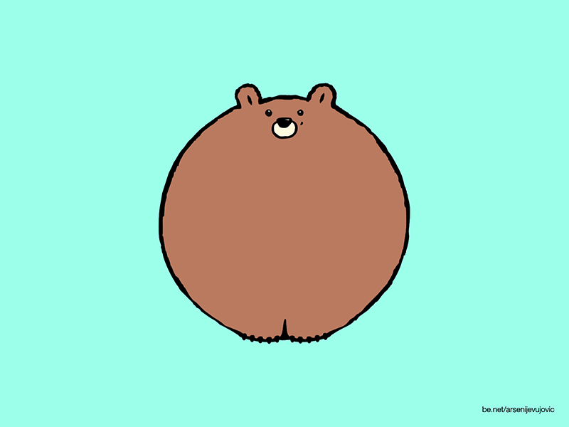 Animals - 33 - Grizzly Bear animal animals animation bear characterdesign graphic grizzly illustration motion motiongraphics wild zoo