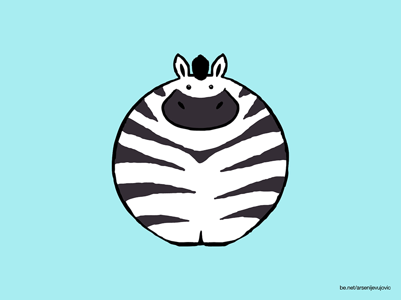 Animals - 35 - Zebra animal animals animation characterdesign graphic illustration motion motiongraphics wild zebra zebras zoo