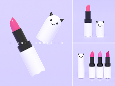 GHOST COSMETICS👻💄 3d b3d cosmetic ghost lipstick