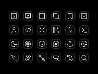 neue OS Icons app foundry grid icon design icon set iconography icons made in germany minimal neue os outline type ui ux