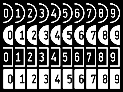 neue Vektor CNC — Numerals