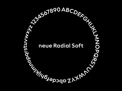 neue Radial Soft — Character set branding design foundry made in germany neue radial sans screen signage soft type typedesign typeface typography wayfinding