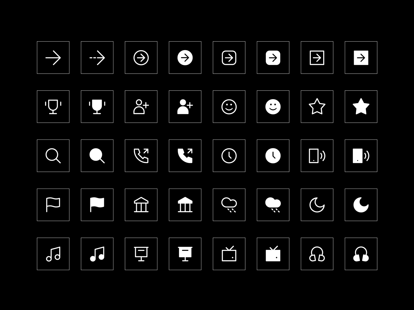 neue UXUI Icons Rounded — Outlined & filled by neue Foundry on Dribbble