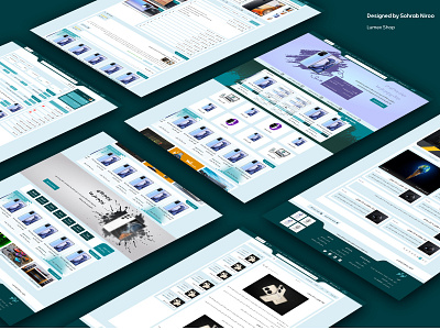 Lumex Shop Website Design design landing page typography ui ux vector web