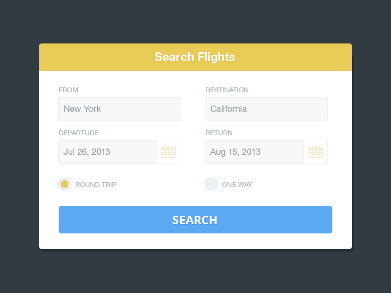 Search Flights by Sheikh Noor | Dribbble | Dribbble