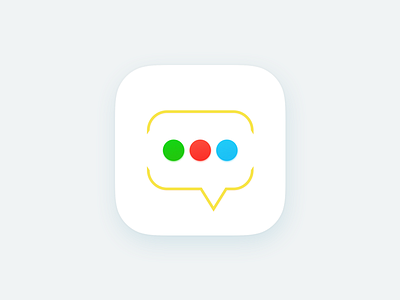Messaging Icon app clean discussion graphic icon ios ios9 iphone message ui ux