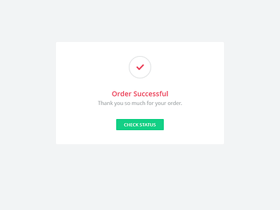 Order Confirmation app confirmation message order photo print startup web webapp widget