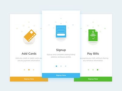 iOS Onboarding android clean credit debit finance icon iconography interaction ios onboarding
