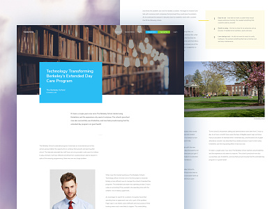 Success Story case study childcare information architecture saas school story telling success story website wordpress wp