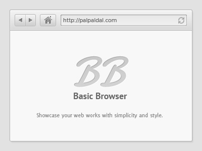 Mini Browser app browser clean download freebie gui ipad iphone minimalistic portfolio simple ui webpage website window