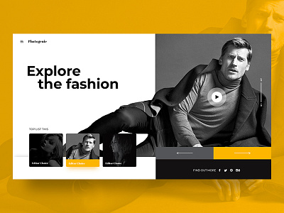 Explore the Fashion dribbble explore fashion genic photo uiux