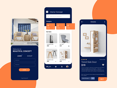 Interior App Design Exploration