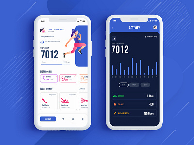 Fitness App Exploration cabs dribbble fitness fitness app fitness center illustration running ui design