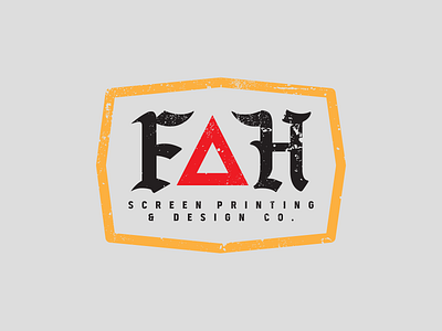 FHA Badge atlanta badge brand branding custom illustration letter logo screenprinting tshirt type typography vector