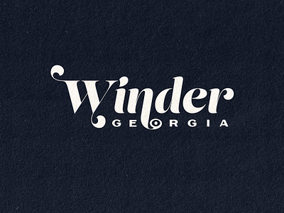 Winder Typography design georgia hometown logo type typography vector winder