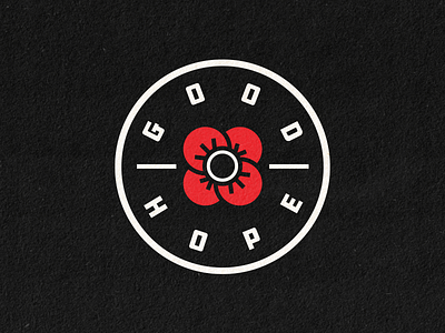 Good Hope Circle Badge badge branding georgia good hope logo poppy flower type typography vector