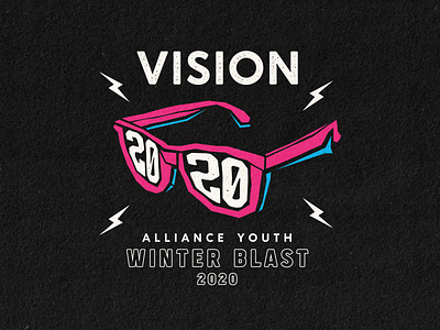 Alliance Youth Retreat Tshirt apparel branding design logo sunglasses tshirt type typography vector vision