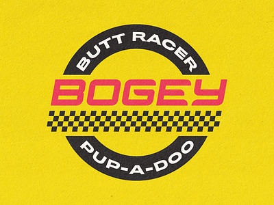 Bogey Logo apparel badge branding design lettering logo racing type typography vector