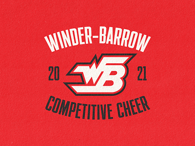 WBHS Competitive Cheer Tshirt apparel branding cheer cheerleading design high school logo spiritwear tshirt type typography vector