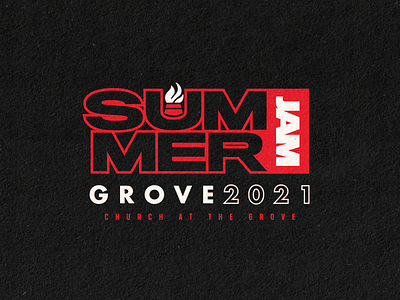 Church at the Grover, Summer Jam apparel branding church design logo tshirt type typography vector youth