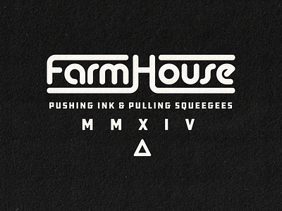 FarmHouse Apparel Round Logo apparel branding design lettering logo screen printing tshirt type typography vector