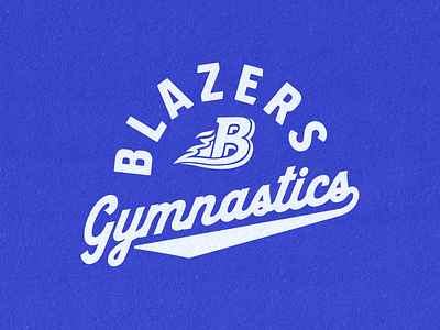 Blazers Gymnastics Tshirt apparel branding design gymnastics high school logo spiritwear tshirt type typography vector