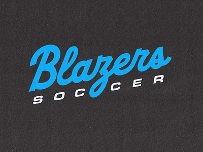 Blazers Soccer Tshirt (Alternate) apparel branding design high school logo soccer spiritwear tshirt type typography vector