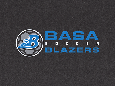 BASA Soccer Tshirt apparel branding design high school logo soccer spiritwear tshirt type typography vector