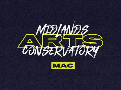 Midlands Arts Conservatory Tshirt apparel branding design lettering logo spiritwear tshirt type typography vector