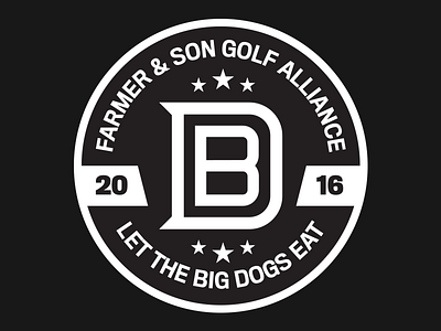 DB Logo Patch branding golf icon logo monogram patch sports type vector