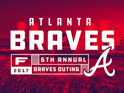 2017 Force/Braves Outing branding event graphic logo vector