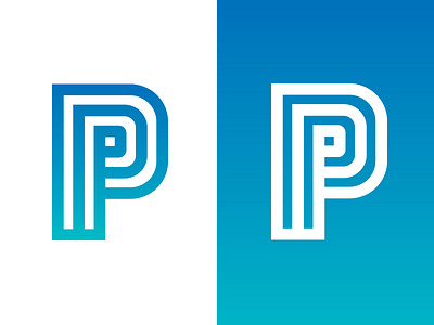 3 P's Logo branding icon letter logo p type vector