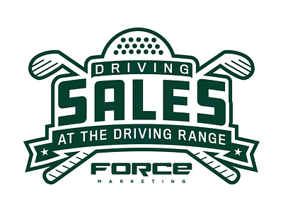 Driving Sales Event Logo - 1 color branding education logo training vector