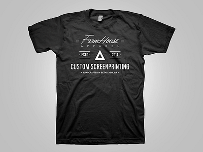 FHA Script Design logo screen printing screenprinting tshirt type typography vector