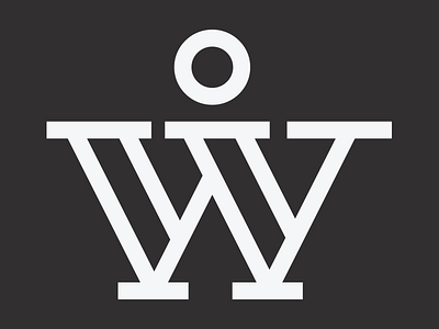 W-2 branding icon letter logo type vector w