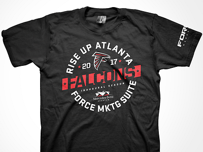 Force Falcons Shirt atlanta falcons football logo screenprinting tshirt type typography vector