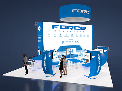 Force NADA Conference Booth automotive booth branding conference display graphics marketing tradeshow