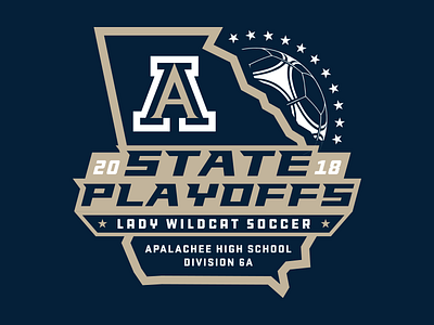 Apalachee High Lady Wildcat Soccer Shirt apparel atlanta branding screenprinting soccer sports tshirt vector