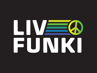 Liv Funki T-shirt Modern branding custom funky logo print screenprinting tshirt typography