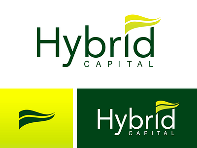 Hybrid Capital atlanta branding capital design icon investment logo typography vector