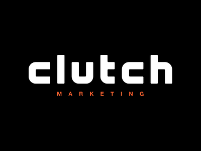 Clutch Marketing Branding Concept branding clutch corporate branding design letter logo marketing type typography vector