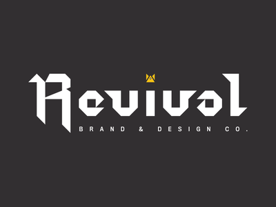 Revival Brand & Design Co. Old English-ish atlanta blackletter branding custom design icon illustration letter logo old english type typography vector